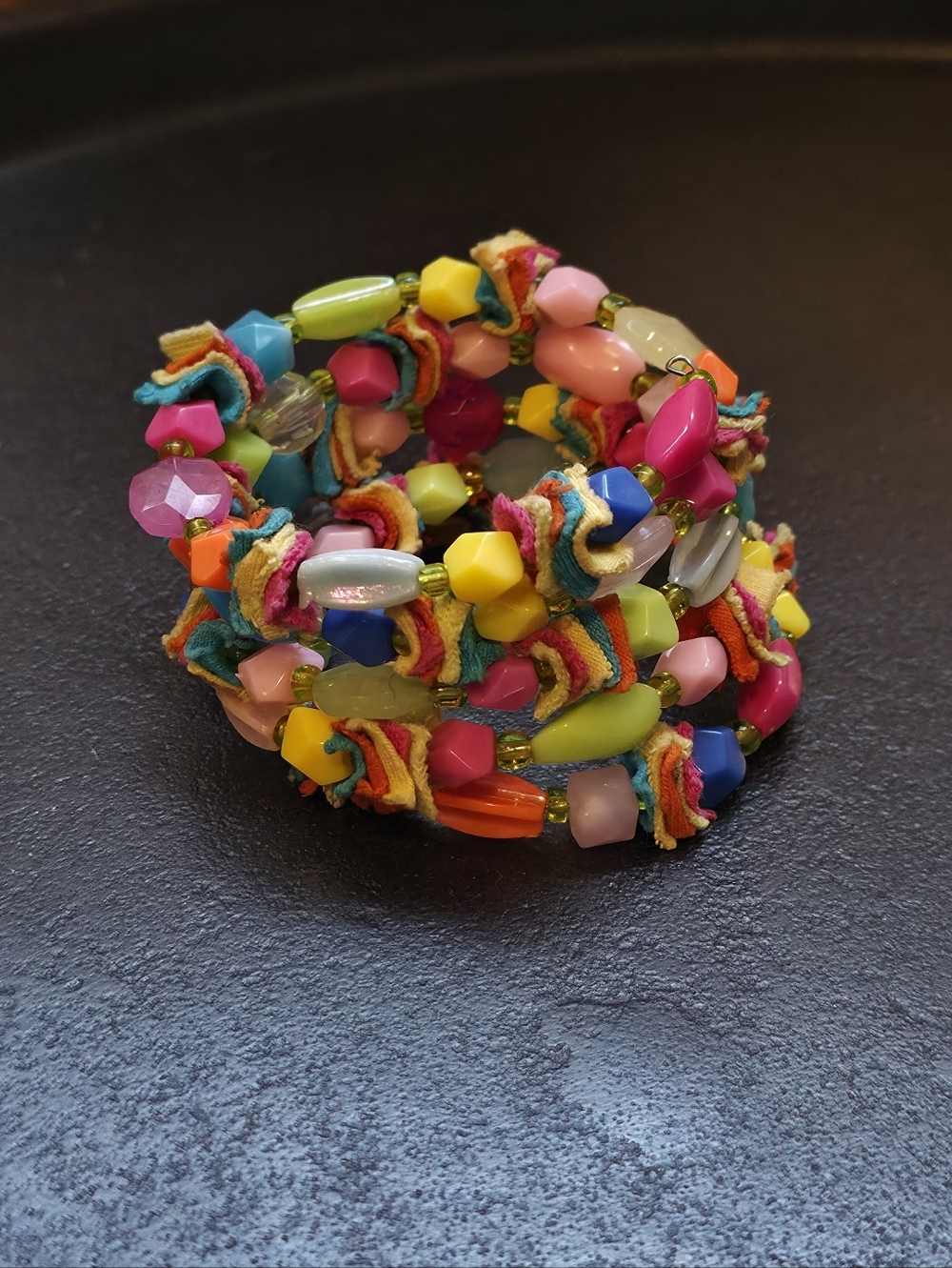 Vintage Boho-Chic Memory Wire Wrap Bracelet - Picture 1 of 3
